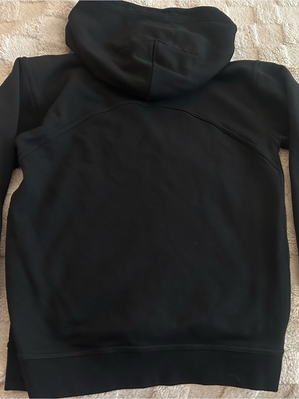 Women’s Lululemon Black Hooded Pullover Sweatshirt size 6 - Picture 2 of 3